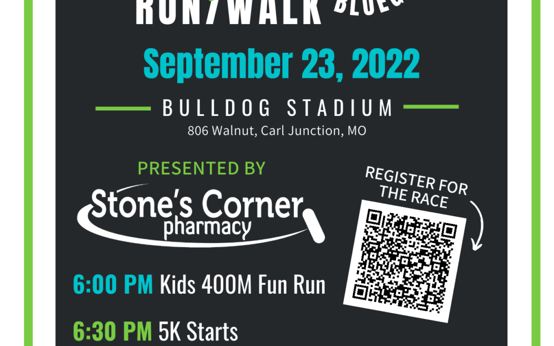 Carl Junction 2022 Bluegrass 5k glow Run/Walk